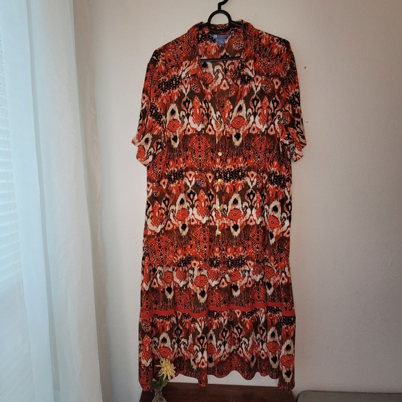 Vintage 2 Piece Coord Set Koret Skirt & Top XL Extra Large Boho Coordinating - Picture 4 of 13
